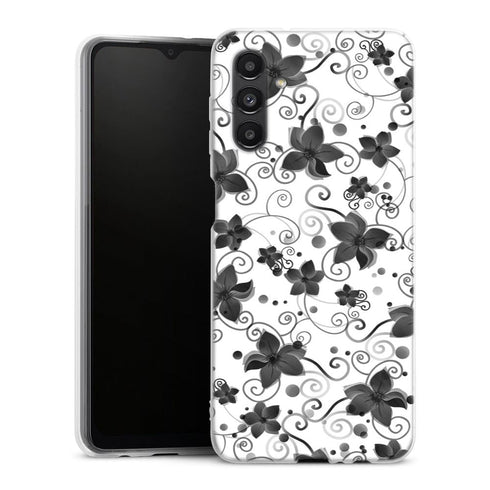 Coque Samsung Galaxy A04S Black Flower